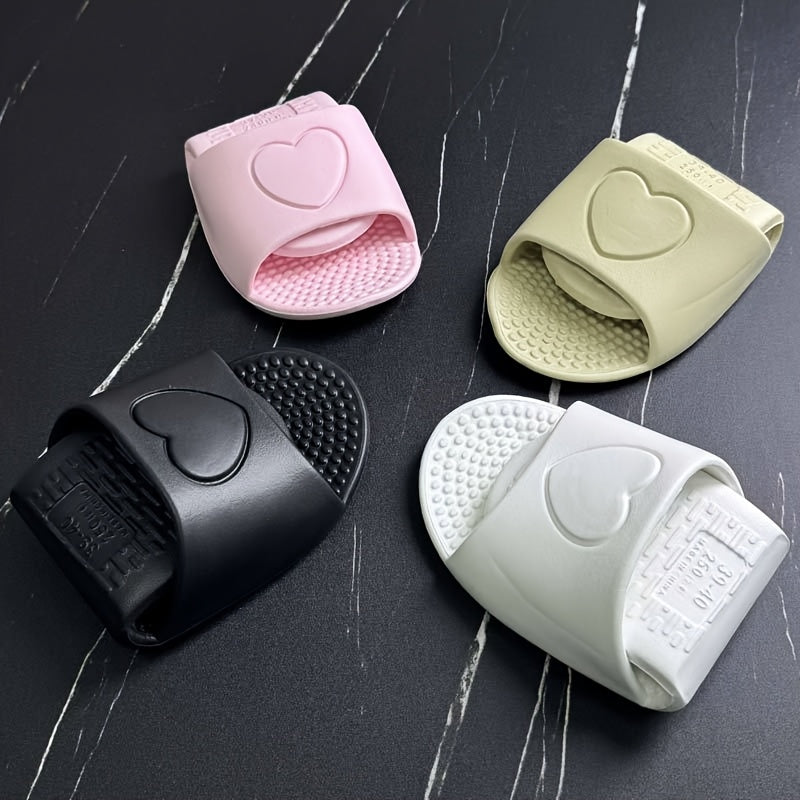 Unisex EVA Slippers Casual Solid Color Slip-On Slides Non-Slip Foldable