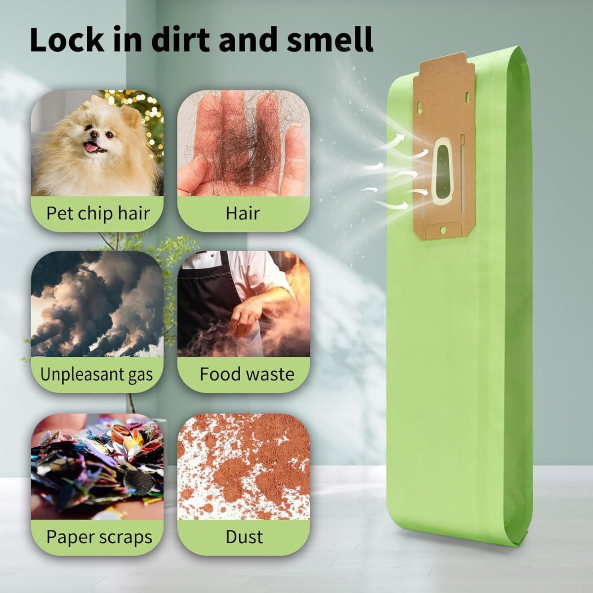 High-Efficiency Vacuum Bags Compatible with Upright Models XL XL21 3 Pack