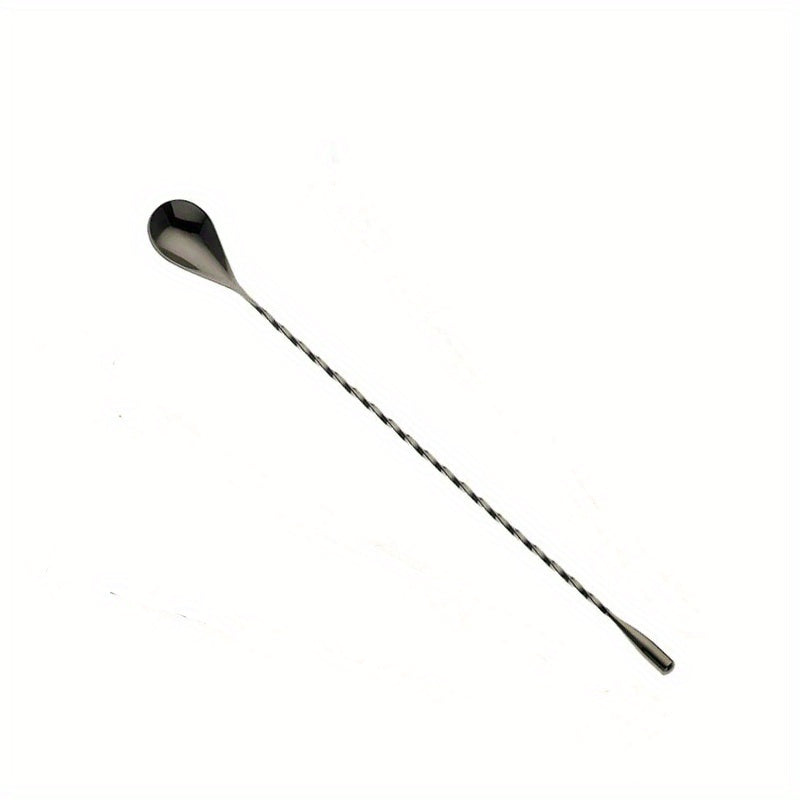Stainless Steel Spiral Cocktail Spoon 12-Inch Handle Bar Barware Tool