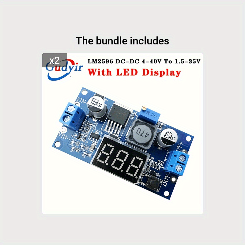 DC-DC Buck Converter 3A Voltage Regulator with LED Display Adjustable Output