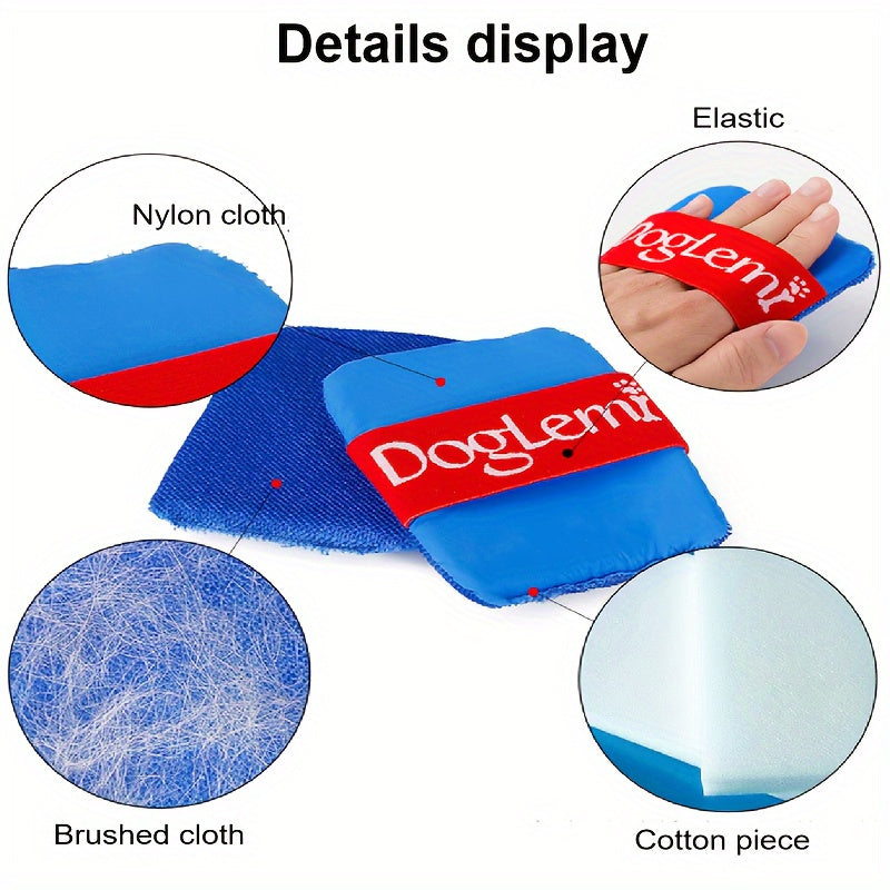 2-Pack Nylon Pet Hair Removal Gloves for Cats and Dogs for Clothes Sofas Carpets