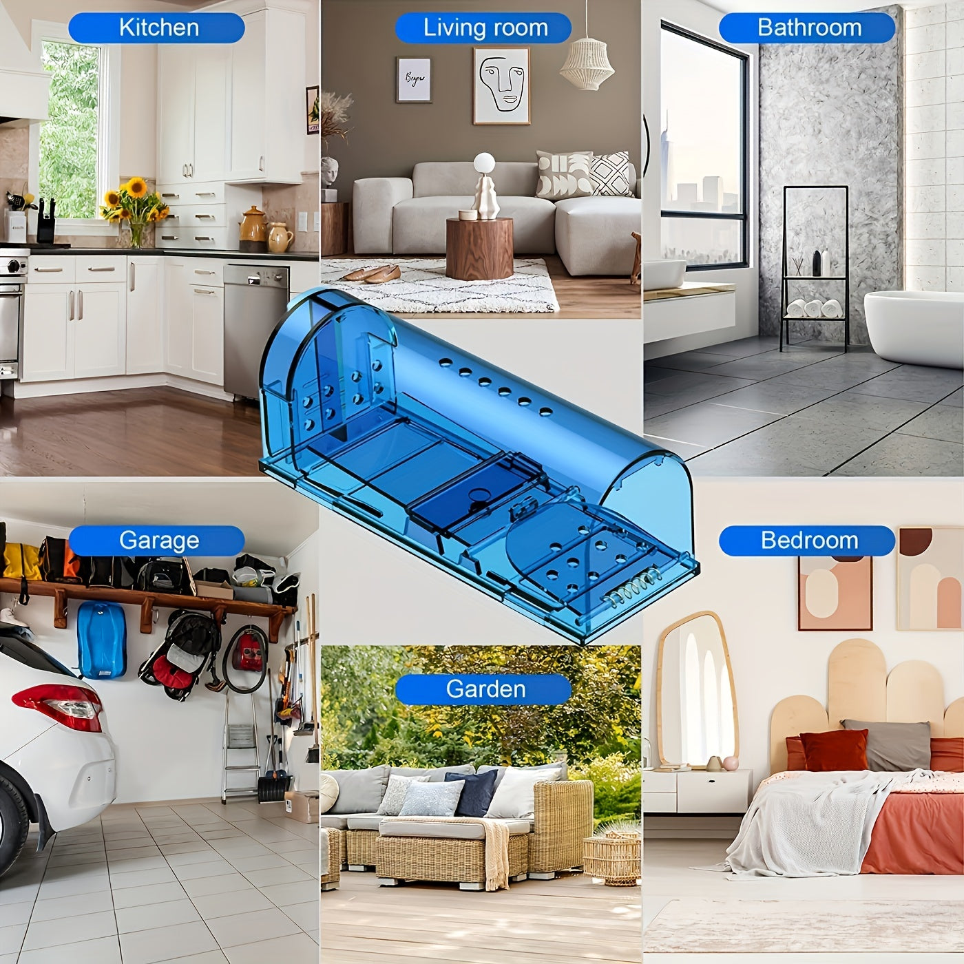 Человечная мышеловка многоразовая безопасная для семейных животных легко устанавливается быстро эффективна