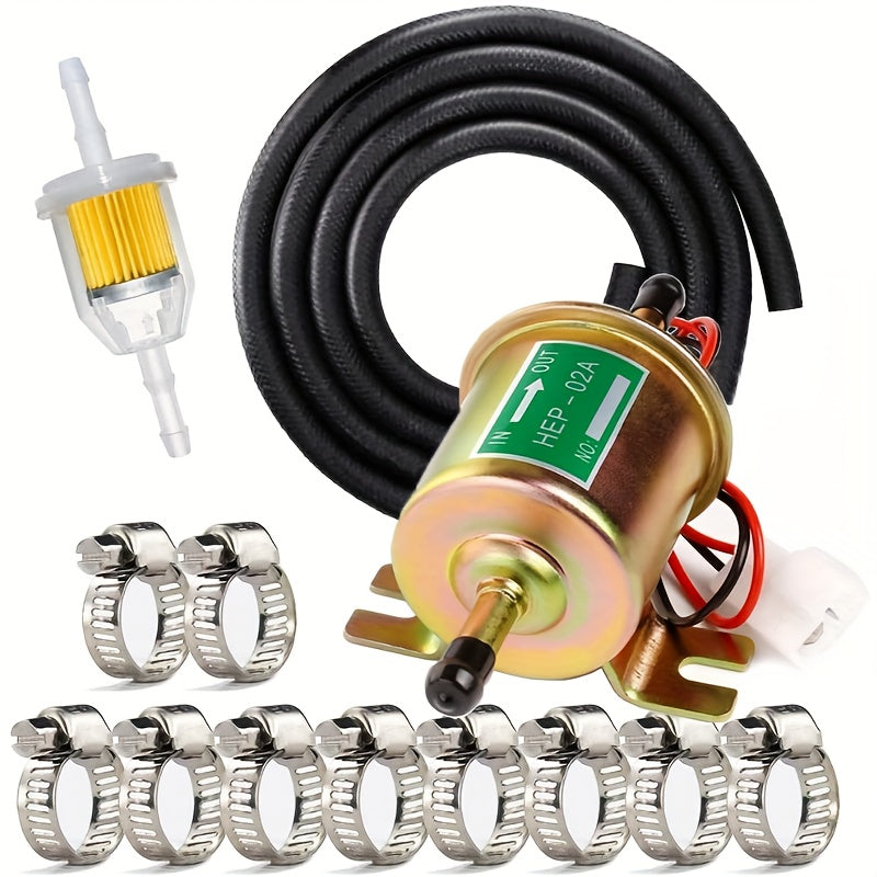 Heavy Duty 12V Diesel Fuel Pump Inline Electric Gasoline Fuel System for Machines