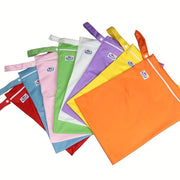 Waterproof Reusable Wet Bag for Cloth Diapers Beach Pool Gym Travel 29x40cm