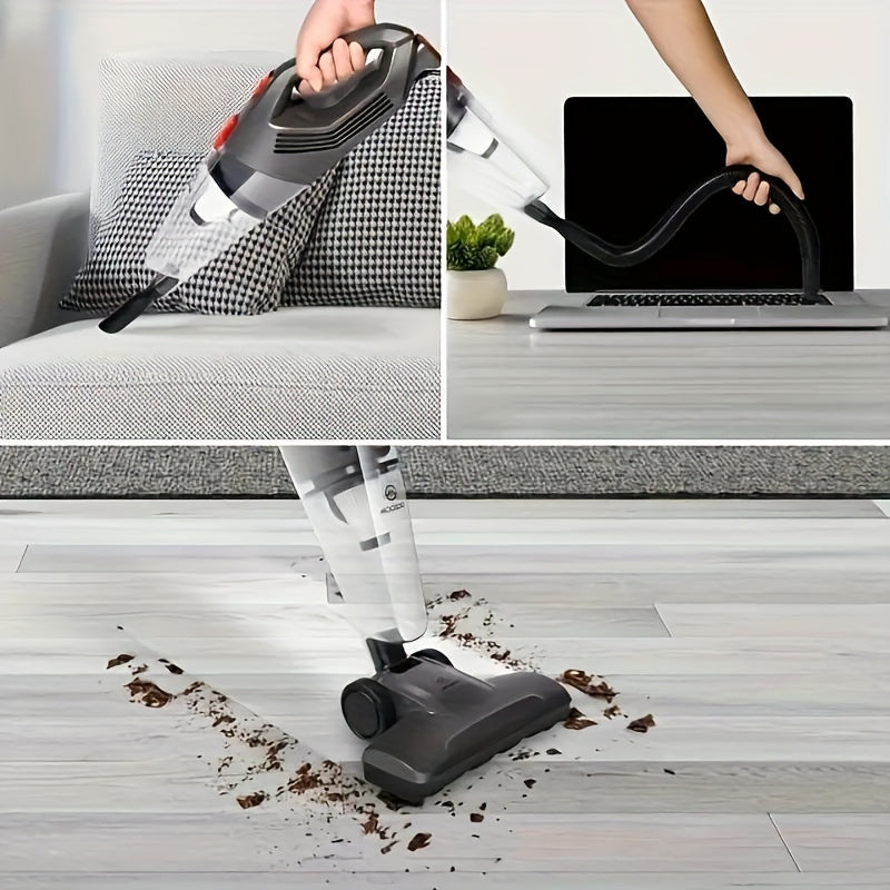 MOOSOO LT450 Пылесос-щетка: Мощное всасывание для легкой уборки на твердых полах и шерсти домашних животных, легкий и универсальный.