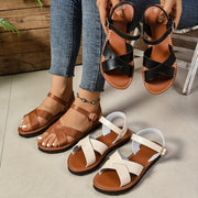 Women’s Roman Sandals Synthetic Open-Toe Casual Beach Shoes