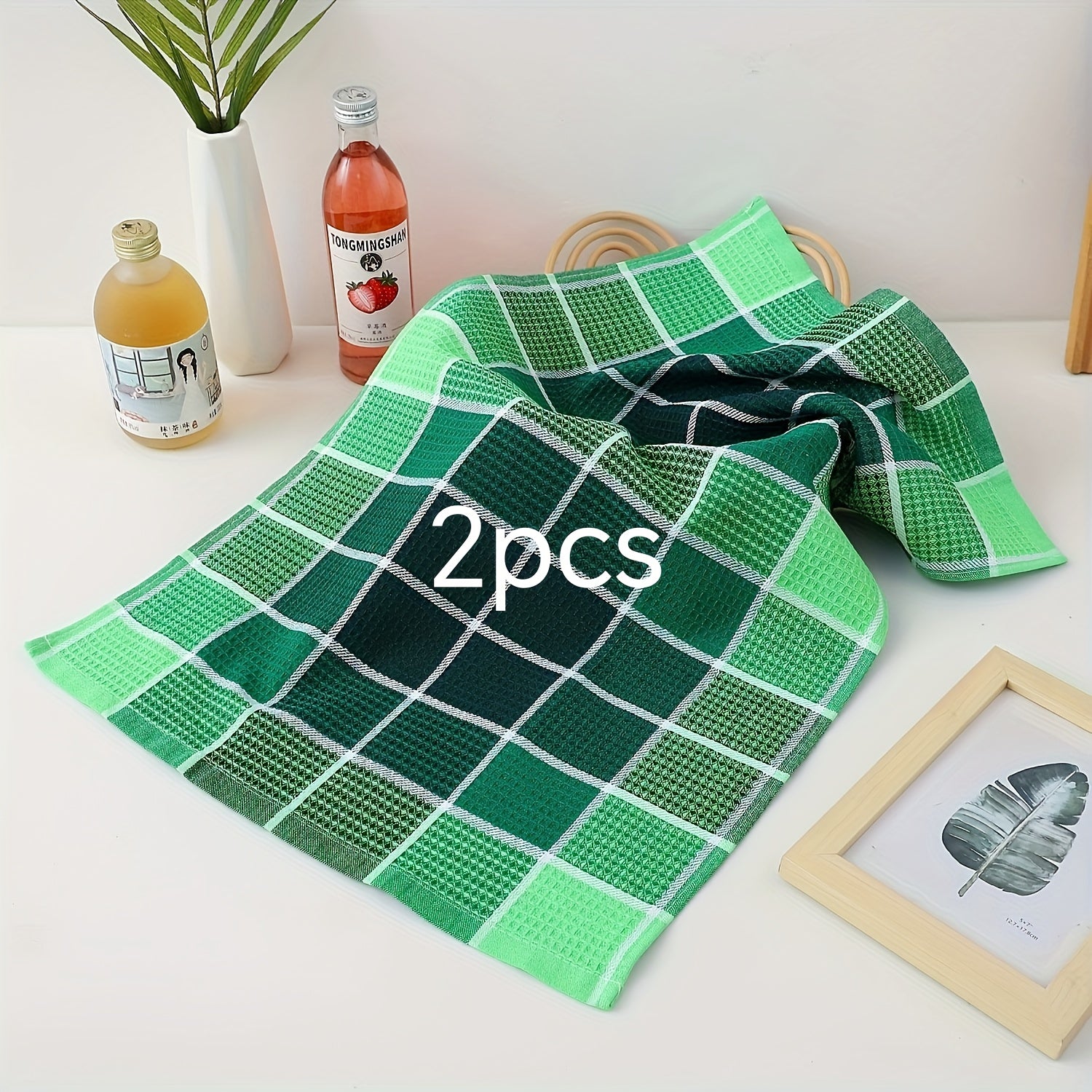 12/6/4/2 ta qo'shimcha katta vafli tozalash matolari, idish to'plari, tozalash padlari, choy matolari va idishlarni va uy jihozlarini yuvish va quritish uchun kundalik matolar.