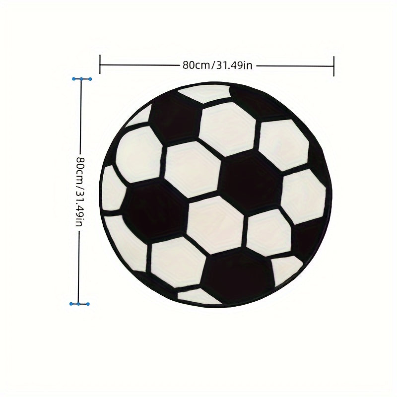 Football Area Rug for Bedroom Living Room Balcony Office Decor 70cm