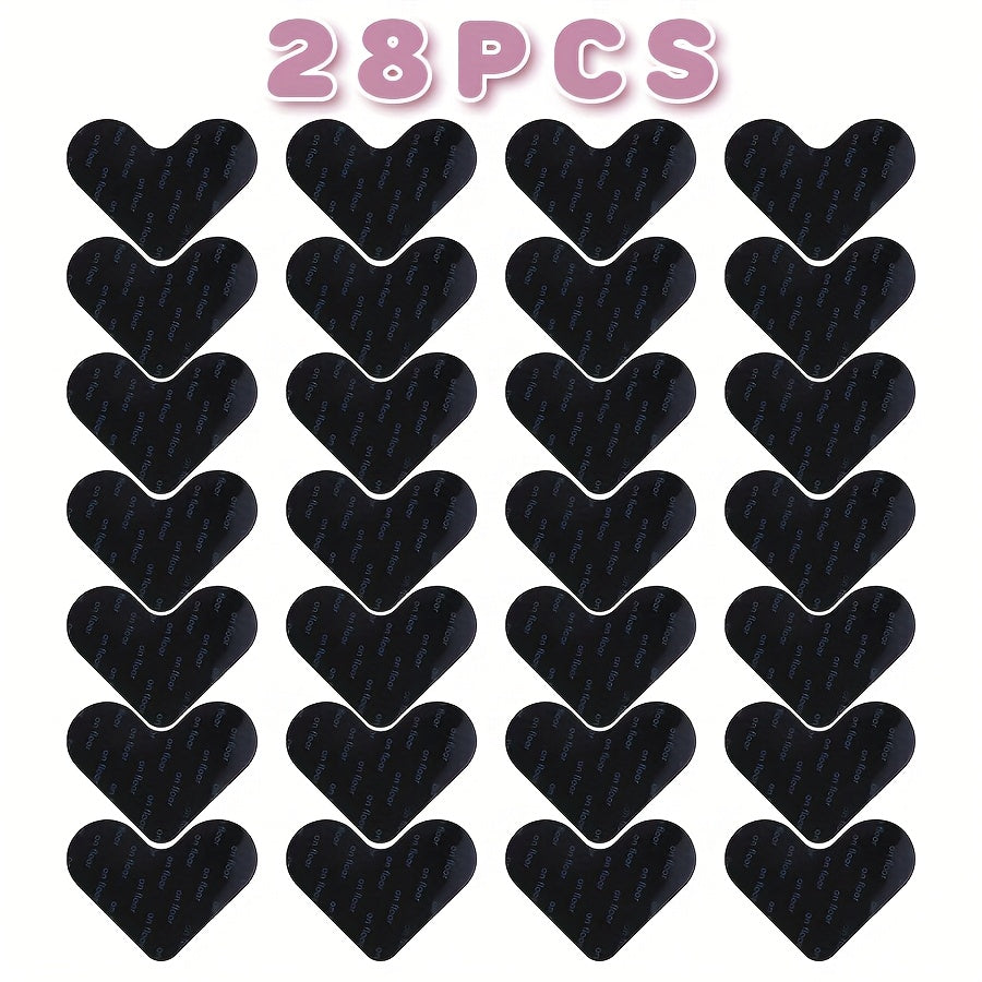 Ковровые наклейки в форме сердца теперь доступны в упаковках по 4, 8, 16 или 28 штук, чтобы предотвратить скольжение и скатывание ковров по краям. Легко режутся, чтобы подогнать под любой размер ковра.