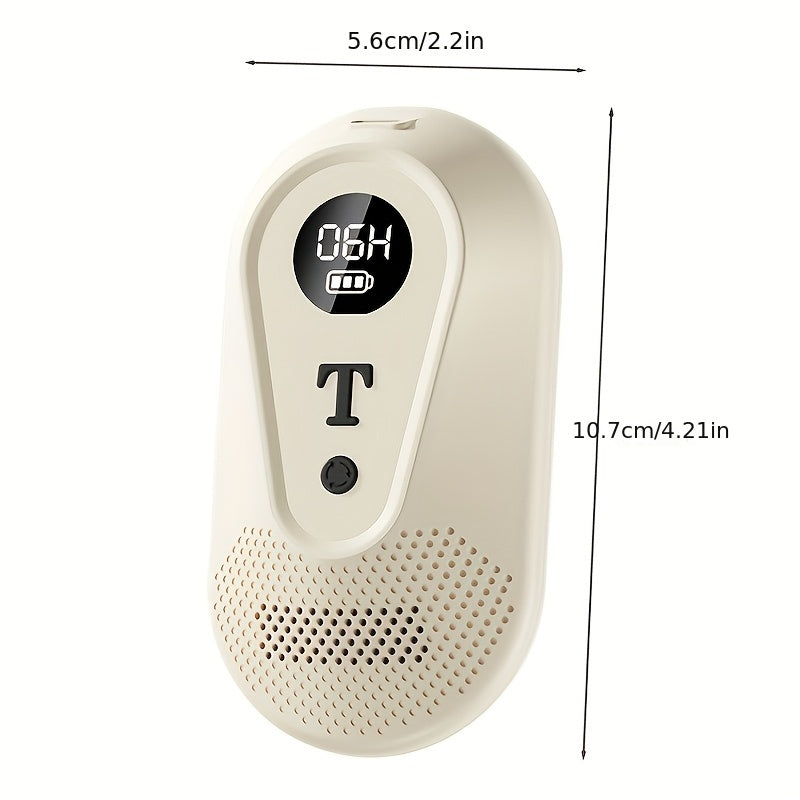 Portativ poyafzal deodorant USB qayta to'ldiriladigan, ozonli taymer bilan, uzoq batareya