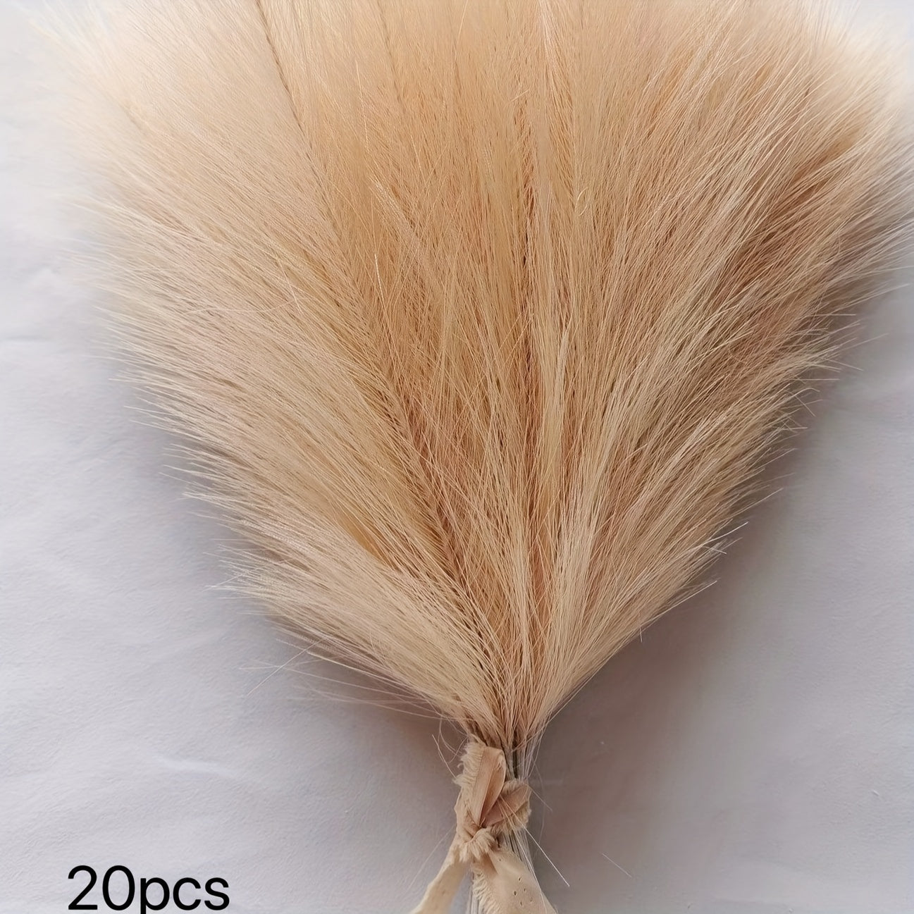 Set of 20 Artificial Pampas Grass Stems for Home Decor Weddings and Holidays