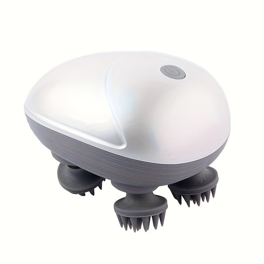 Silikon massaj boshliqlari bilan pet bosh massajeri, tinchlantiruvchi teginish massaji uchun.