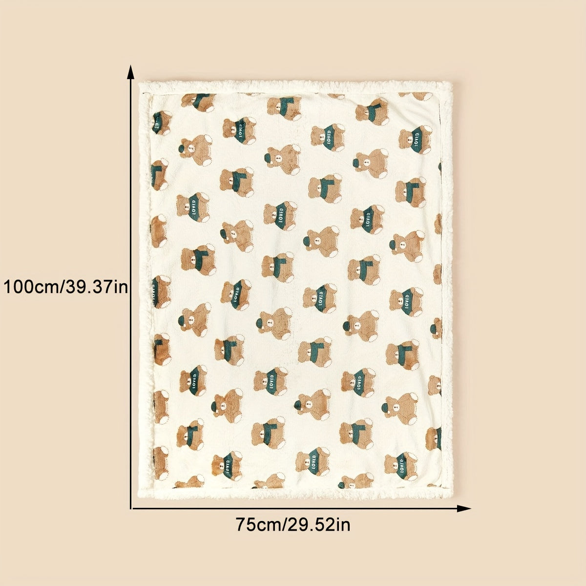 Baby Swaddle Blanket Double-Layer Flannel Cover or Home Use 47x47 Inches