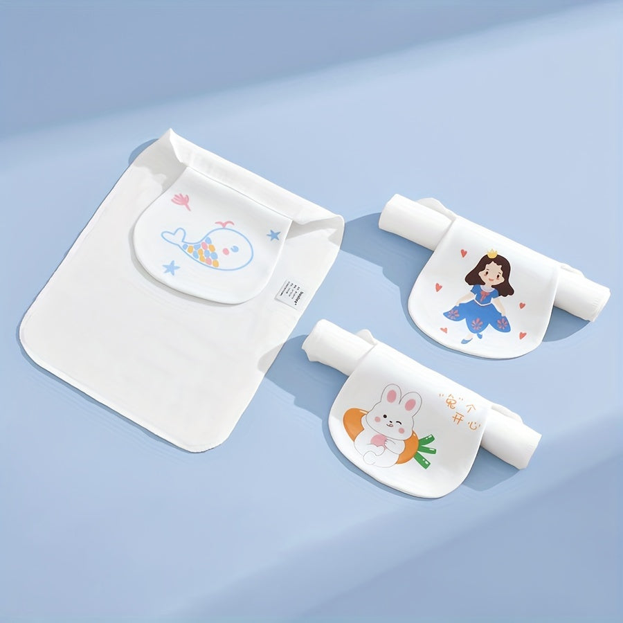 Set of 3 Soft Absorbent Knit Sweat Towels for Adults and Kids Mixed Colors