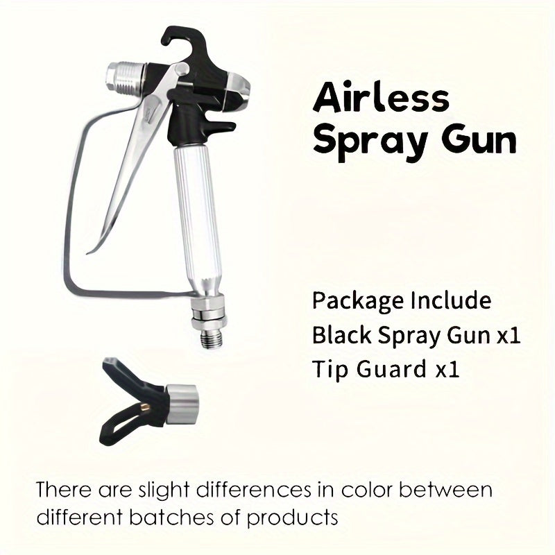 3-Piece Airless Paint Spray Gun Set with Nozzle Cover Swivel Joint for Walls Fences Cars Boats