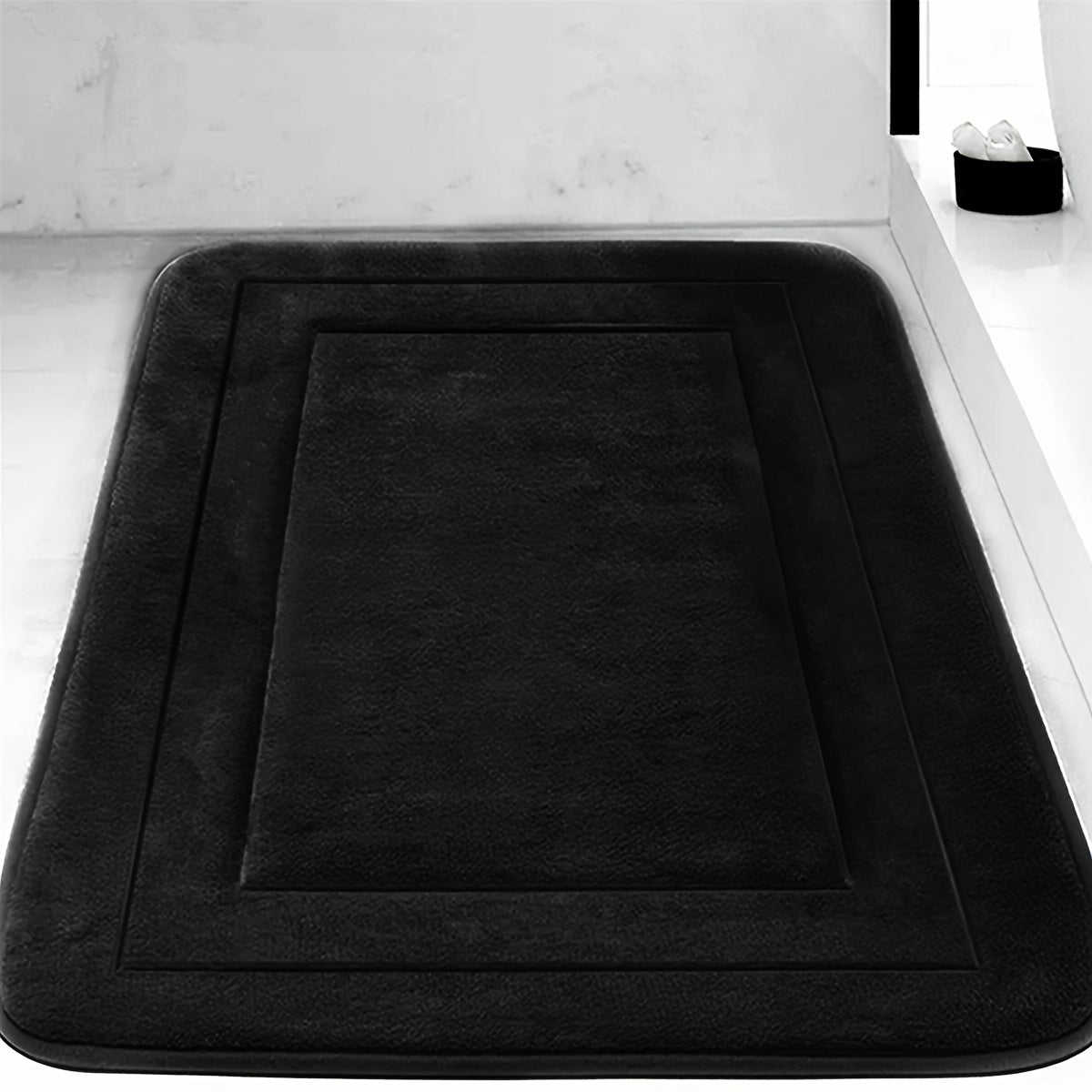 Absorbent Non-Slip Bathroom Floor Mat with Memory Foam PVC Bottom for Bathroom and Bedroom Use