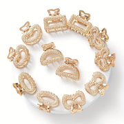 Set of 12 Small and Medium Hair Clips for Women Hair Styling Accessories