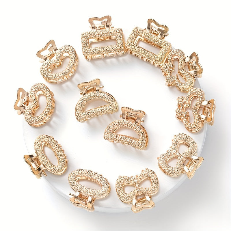 Set of 12 Small and Medium Hair Clips for Women Hair Styling Accessories