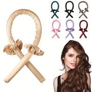 Juego de rulos para el cabello sin calor para mujeres, rodillos sin calor, diadema para rizar, 3 piezas
