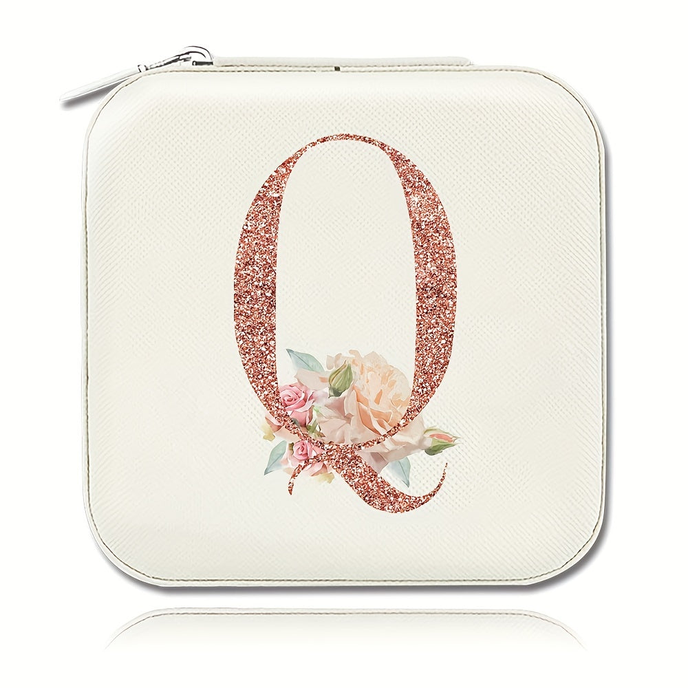 Шкатулка для хранения украшений для колец, ожерелий и гвоздиков, компактный дорожный органайзер