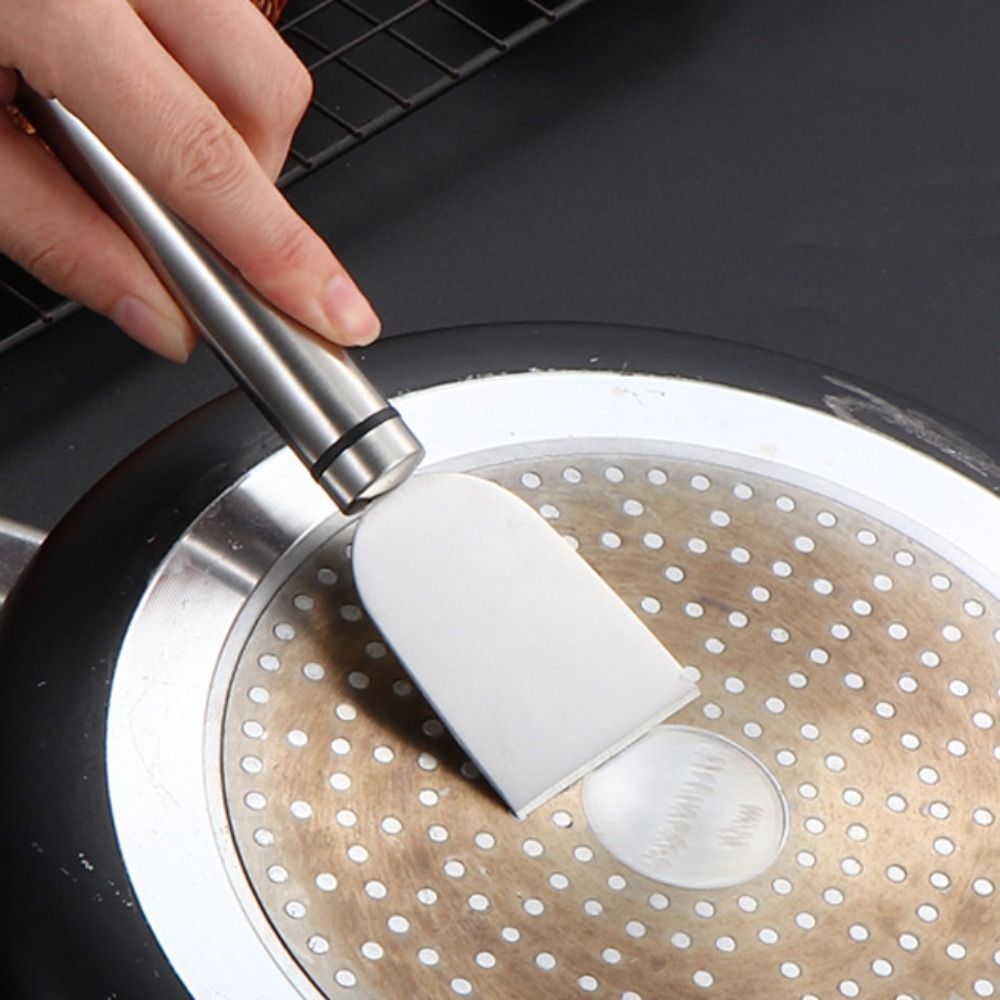 Набор из 2 прочных кухонных лопаток для удаления дыма из нержавеющей стали: устойчивые к ржавчине, высокопрочные лопатки для размораживания и гриля