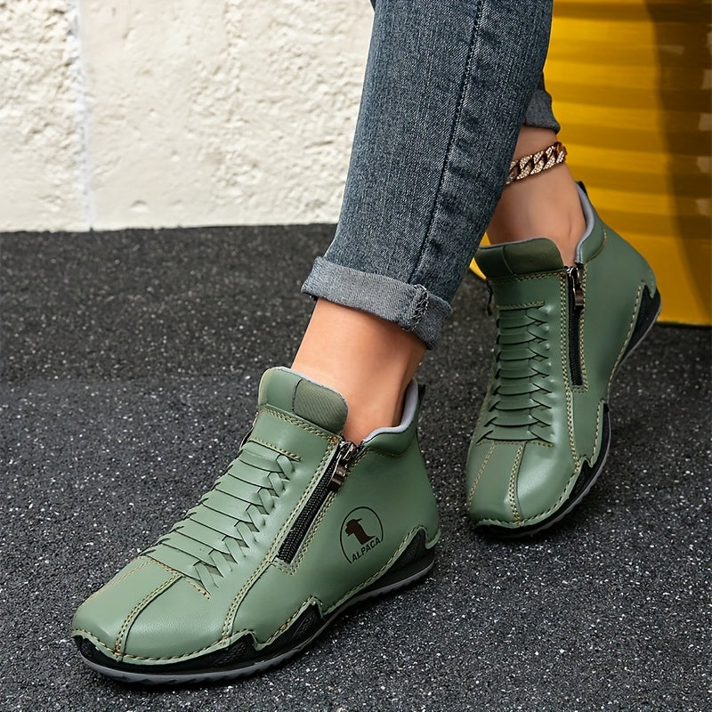 Zapatillas slip-on para mujer, calzado casual para exteriores, suela de goma antideslizante