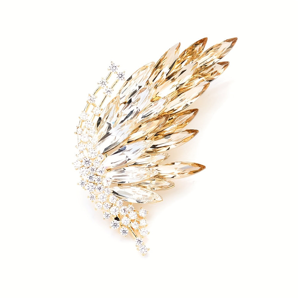Insect Brooch Stylish Gradient Crystal Butterfly Jewelry Accessory