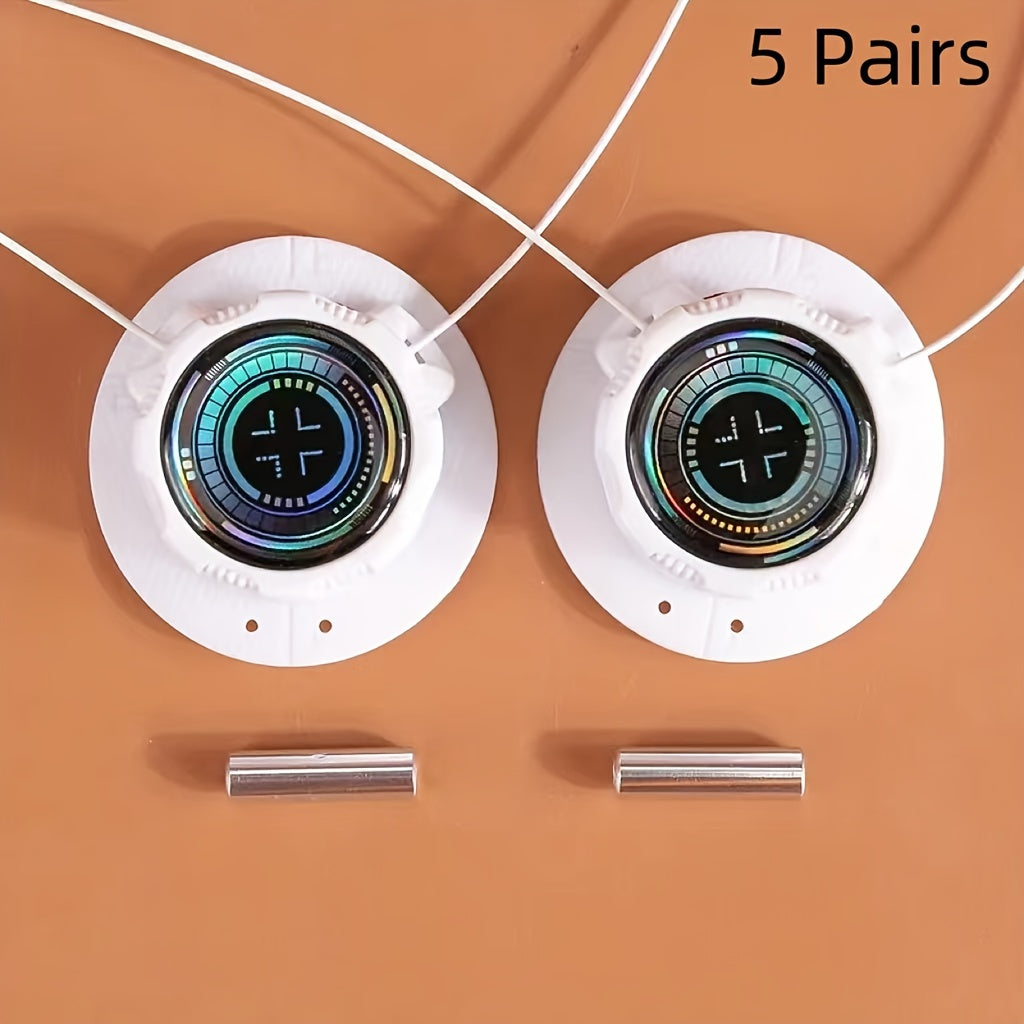 5 Pairs No-Tie Shoelace Buckles for Sneakers Casual Shoes Durable Plastic