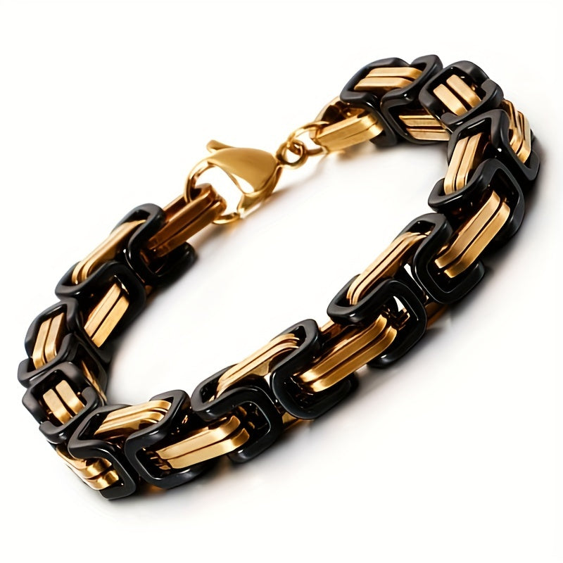 Men's Stainless Steel Chain Bracelet 21cm Hip Hop Jewelry Classic Fashion