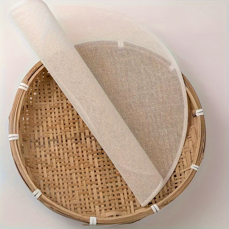 3/5 ta qayta ishlatiladigan bambuk bug'lash mato qoplamalari to'plami, pishirish va pishirish uchun filtr qilish