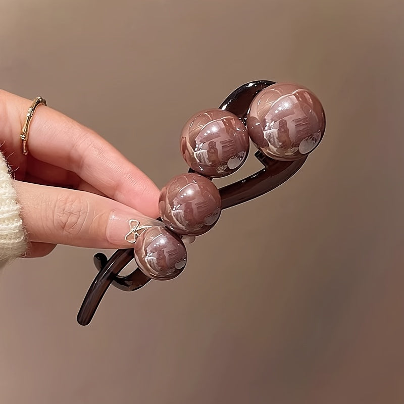 horquilla de pelo de imitación de perlas de acrílico para chicas adolescentes, para uso diario