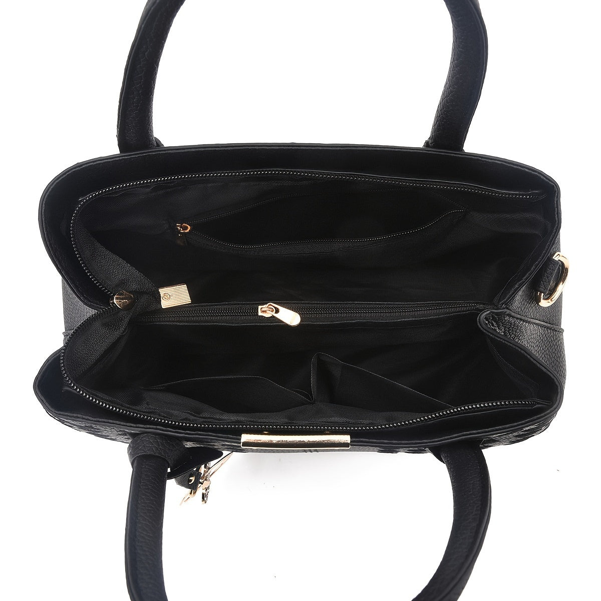 Large Capacity Women's Tote Bag for Mom Minimalist Black Crossbody Shoulder Bag