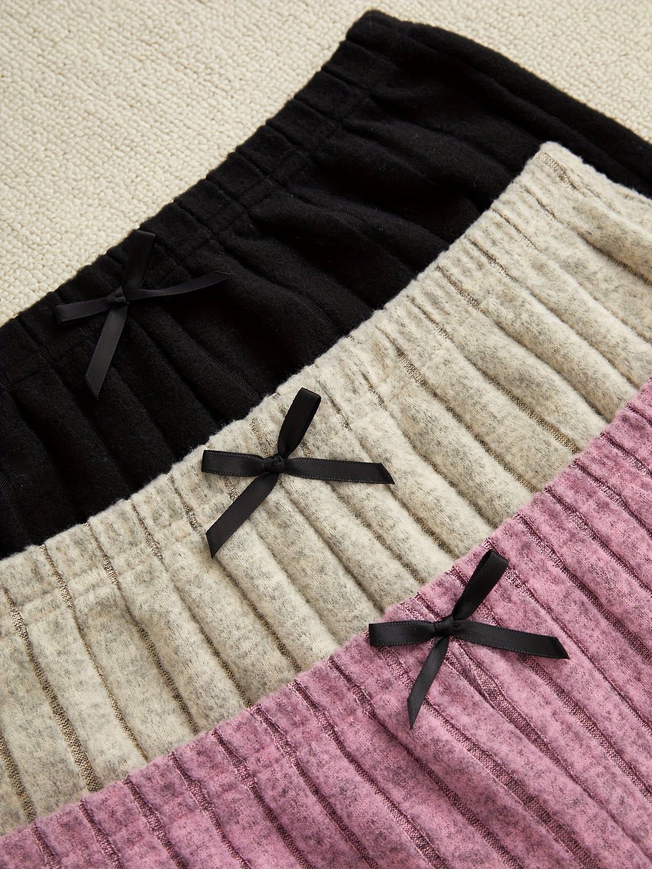 Women's 3-Piece Sleepwear Set Pajamas Shorts Tank Top Solid Color Polyester Elastane