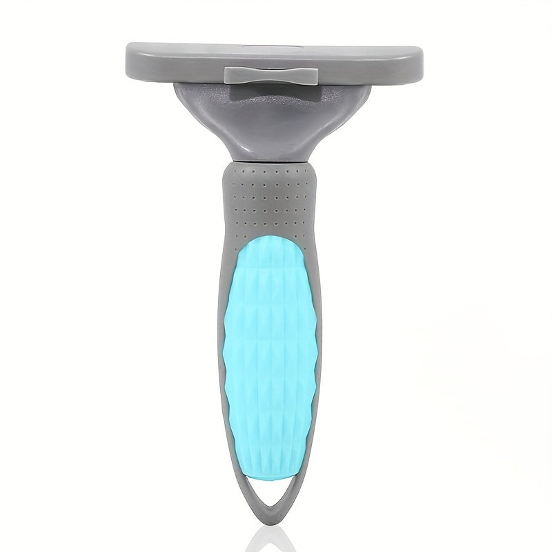 2-in-1 Stainless Steel Pet Grooming Brush for Dogs and Cats Self-Cleaning Dual-Function