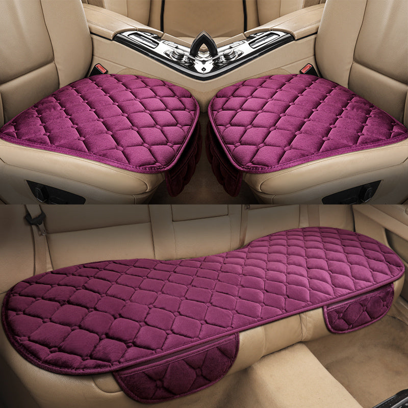 Winter Plush Car Cushion Set Warm Automotive Seat Covers