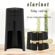 Black Metal Clarinet and Saxophone Clip with Cap and Piccolo