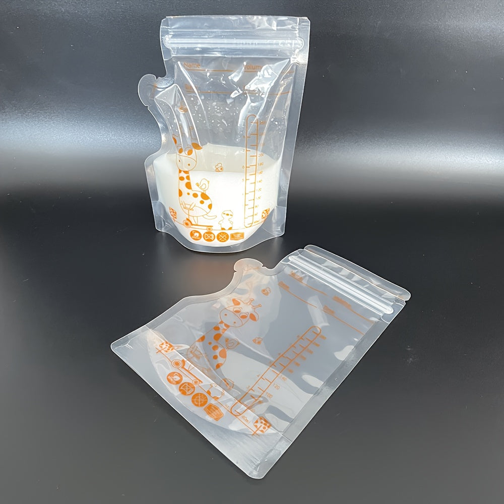 100 шт. по 250 мл мешков для хранения грудного молока, пищевой класс, герметичные, стерилизованные
