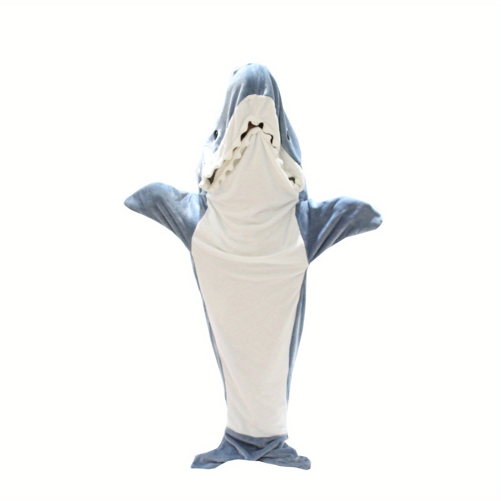 Adult and Child Wearable Shark Blanket Sleeping Bag Soft Warm Christmas Gift