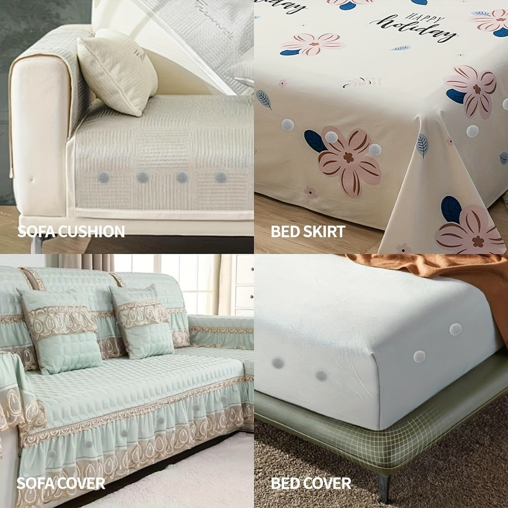 Pack of 20 Linen Covered Button Twist Pins for Upholstery and Home Decor