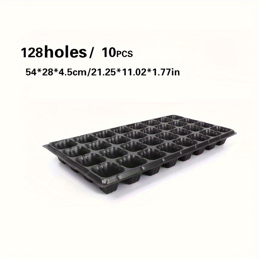10-Pack Boho Style Seedling Trays with Drainage Holes for Garden and Balcony Planting