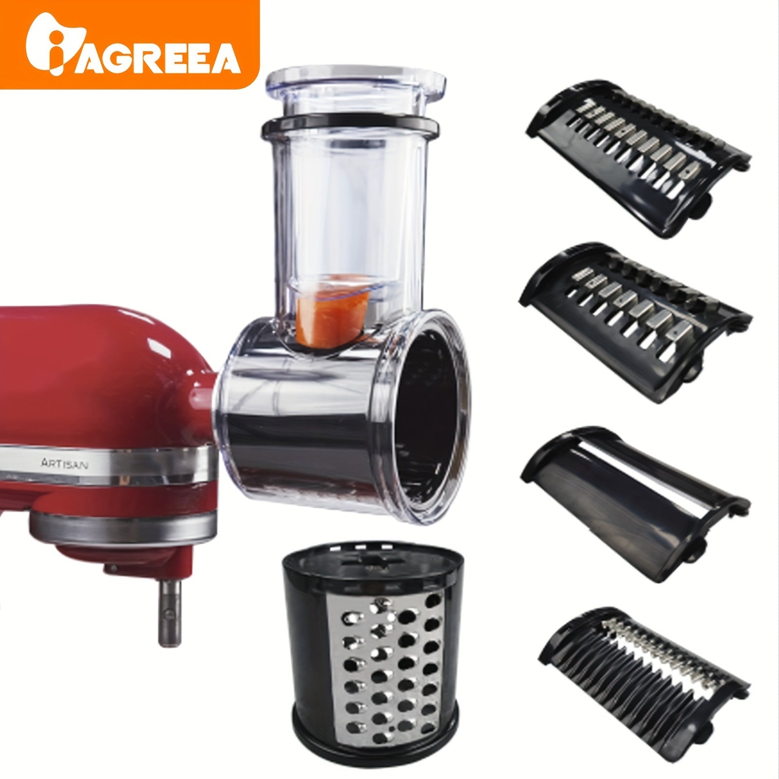 Vegetable Cutter for Food Processor and Stand Mixer, Multi-Use Cheese Grinder