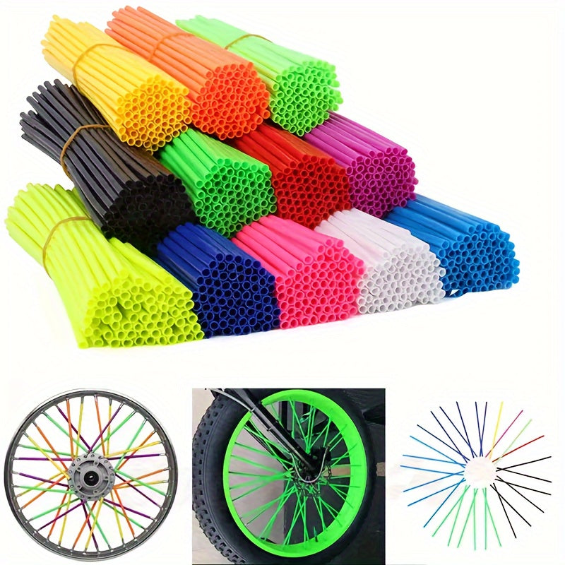 Universal Motorcycle Wheel Rim Spoke Wrap Kit 24cm 9.4in Dirt Bike Enduro