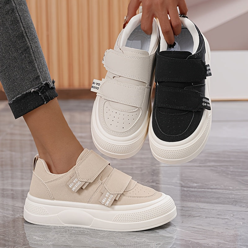 Women's Casual Sneakers Low Top Round Toe All-Season Black