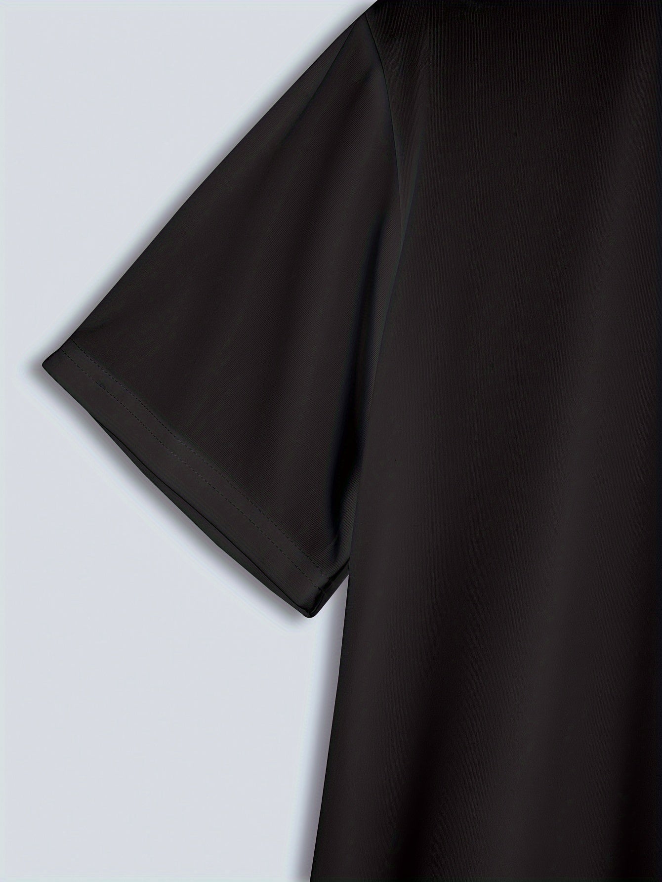 Pack de 3 camisetas de manga larga para hombre de talla grande en poliéster sólido para verano