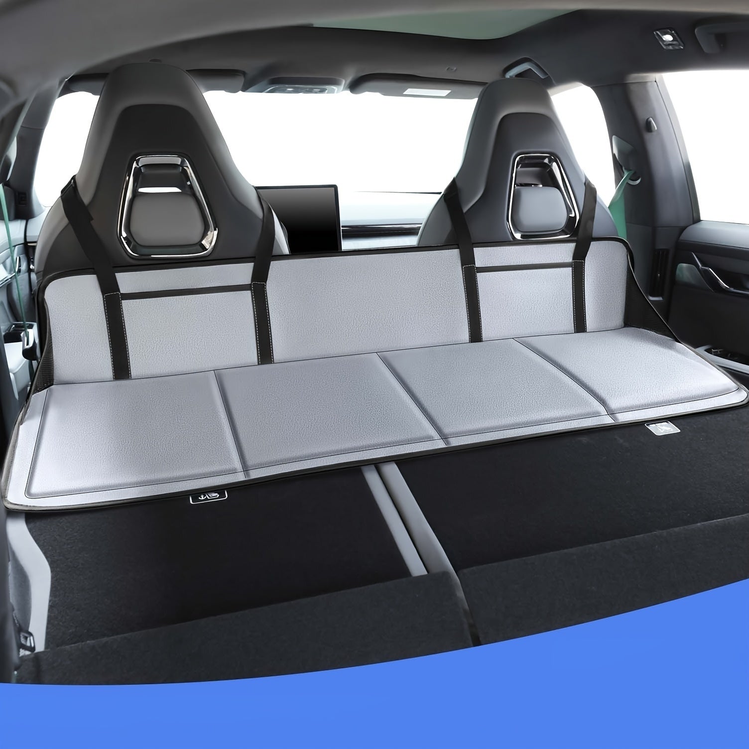 Gray SUV Cargo Liner Mattress Bed Extender for Trunk Storage