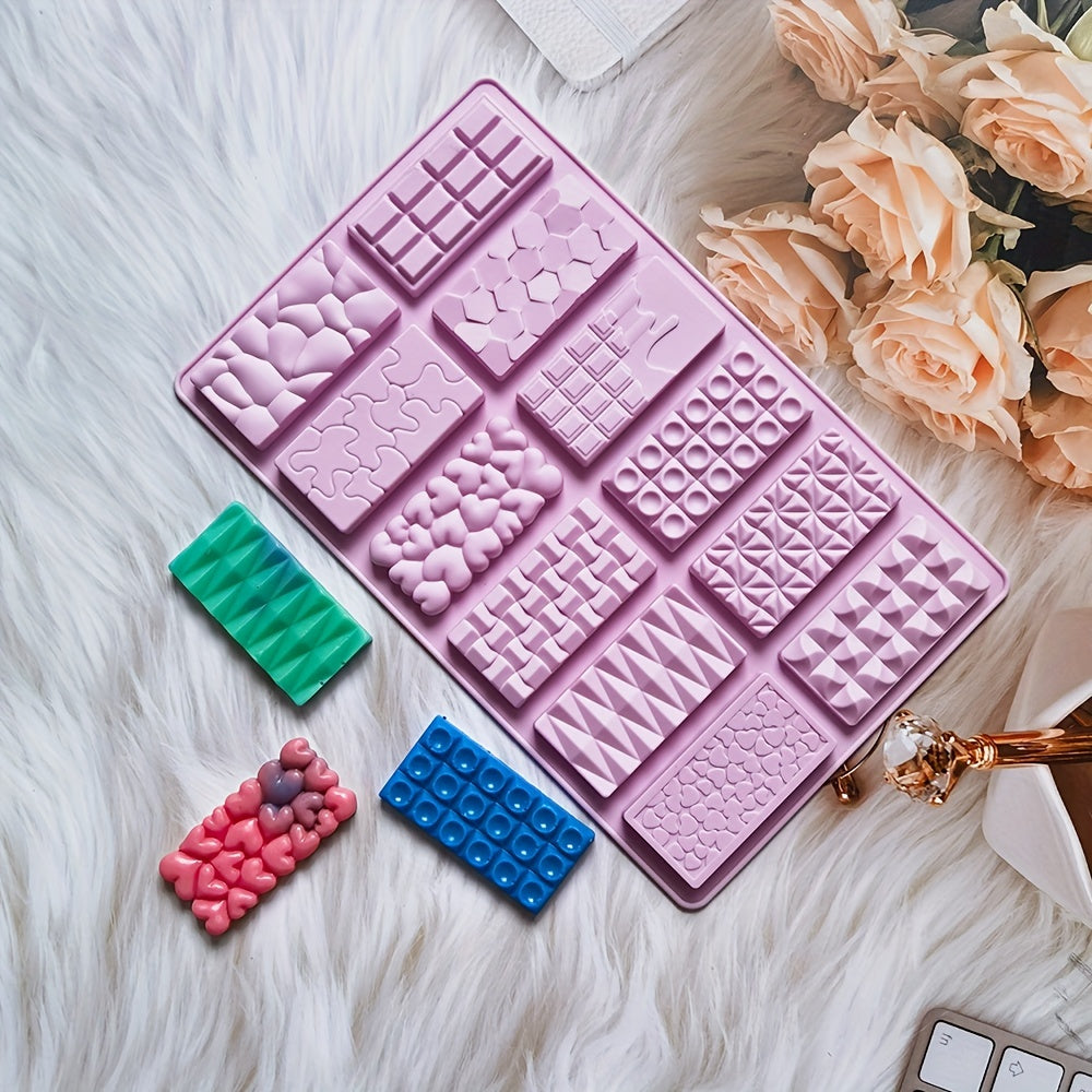 Силиконовая форма для шоколада - 12 гнезд, не содержит BPA, идеально подходит для конфет, пудингов и десертов своими руками. Идеально подходит для украшения тортов и незаменима для выпечки на кухне.