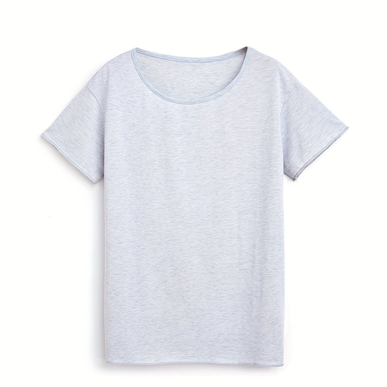 Plus Size Women's Breathable Black Casual Sporty T-Shirt for Relaxed Wear