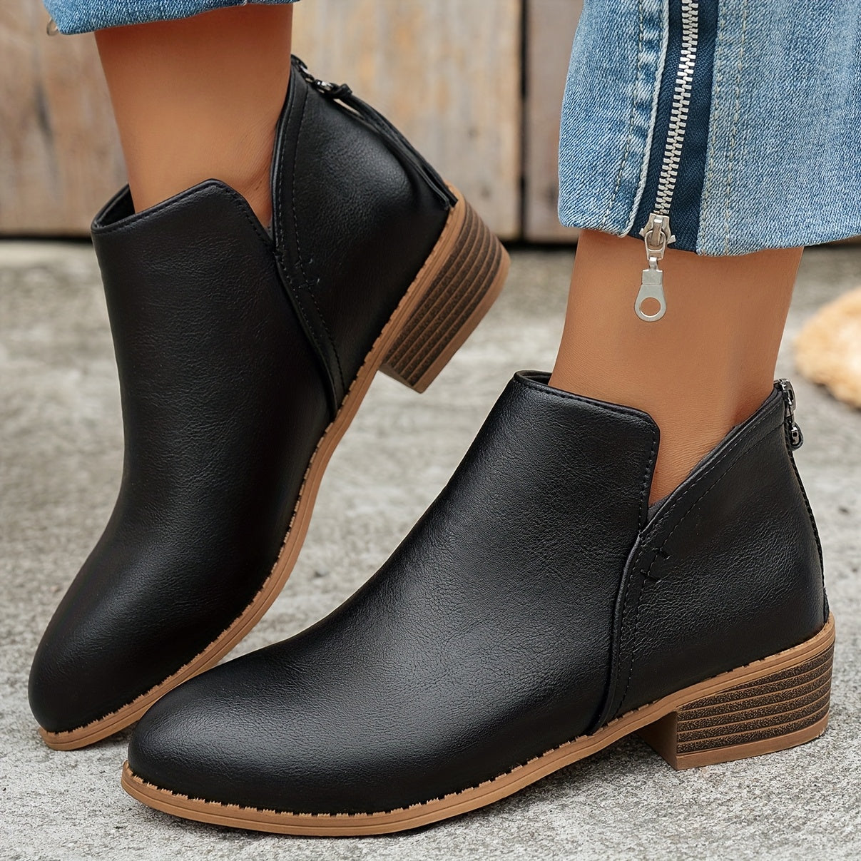 Women's Ankle Boots Slip-On Short Light Colors for Daily Wear