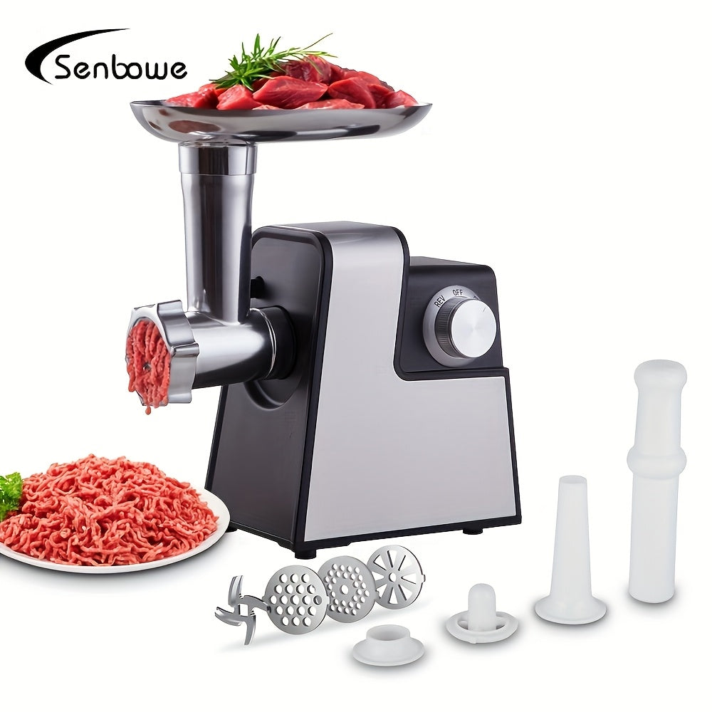 Электрическая мясорубка с набором для колбас и кеббе 220В из нержавеющей стали