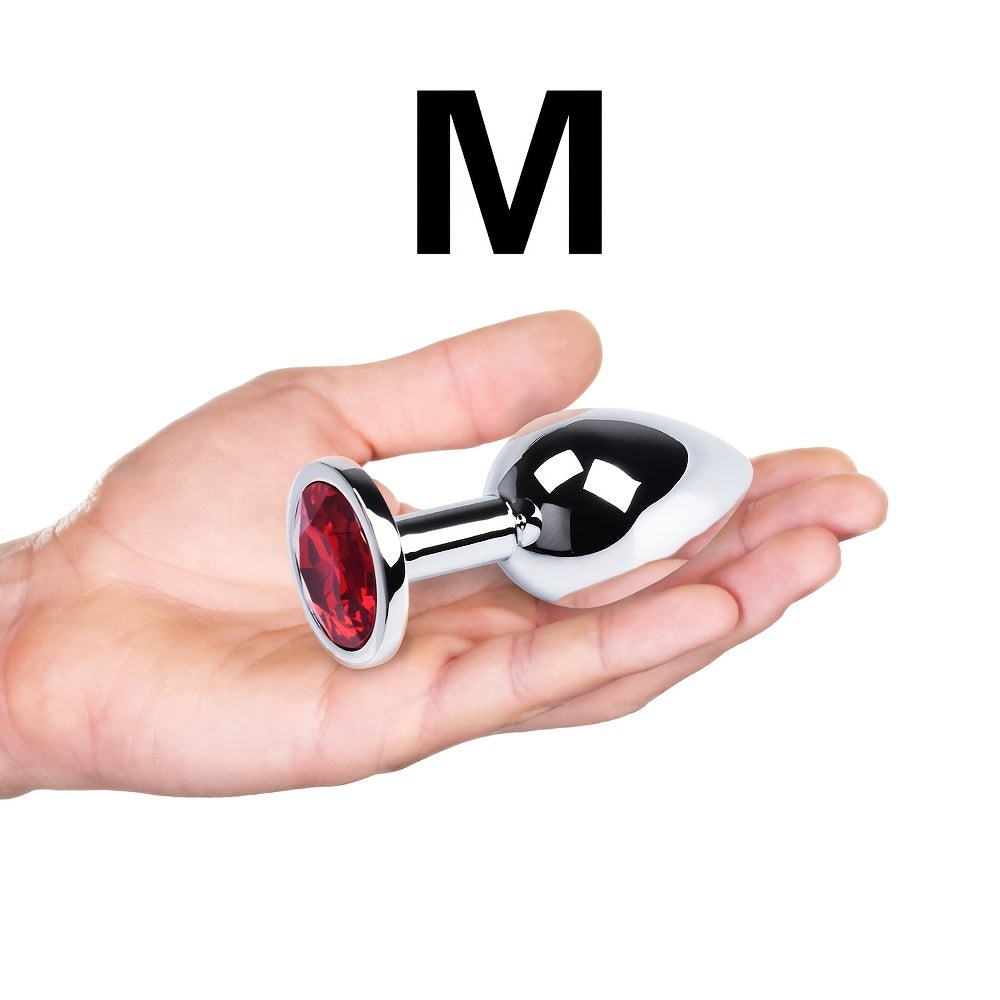 Kattalar uchun metall anal plagin to'plami 5 o'lchamlar, quloq G-Spot massaji, boshlovchilar va keksa uchun